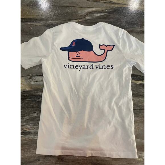 Vineyard Vines Boston Red Sox Baseball Themed Tee Size Youth 8/10 Small - Picture 1 of 3